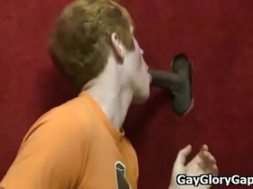 Interracial gay dick sucking and cock rub video 20